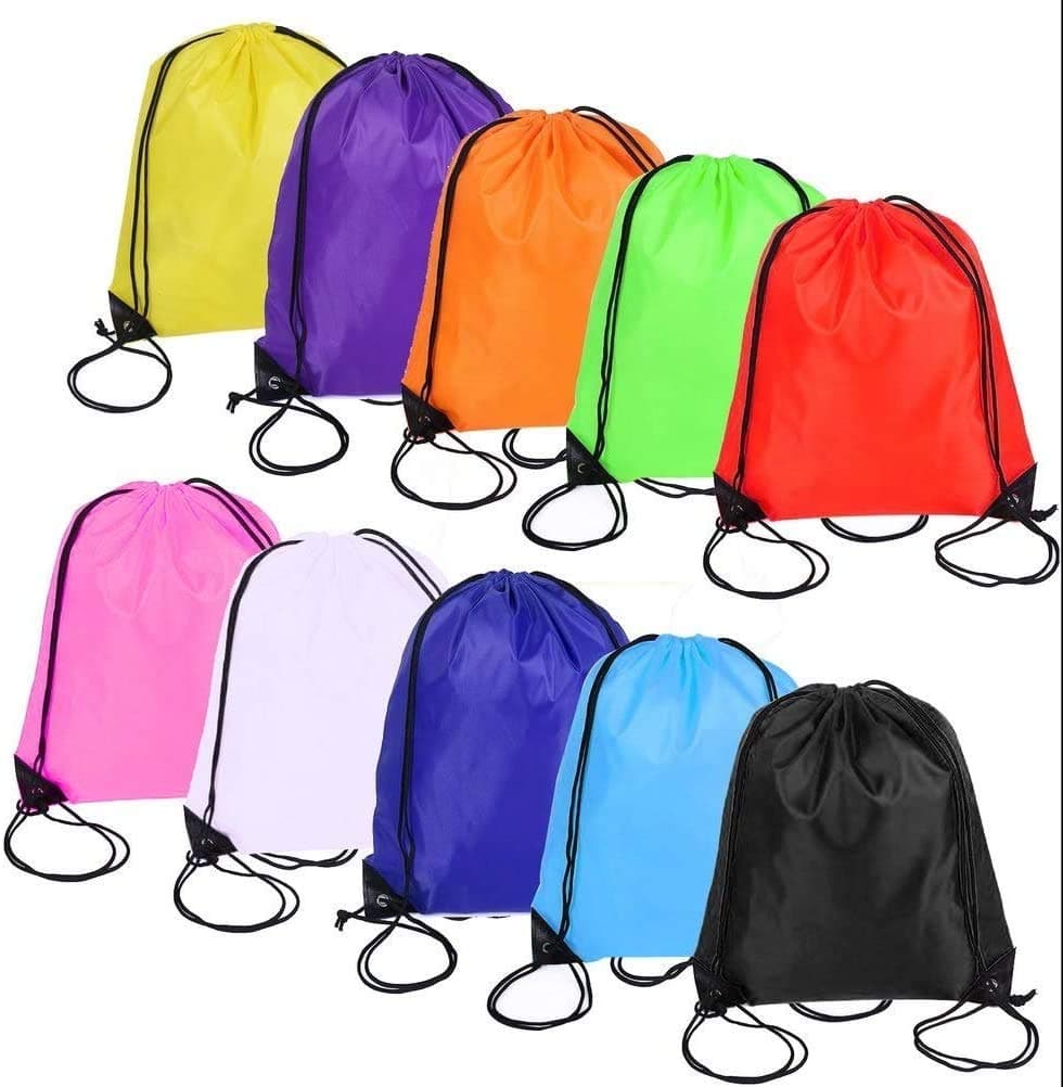 10Pcs Drawstring Bag, Drawstring Backpack for Picnic Gym Sport Beach Travel Storage 10 Colors