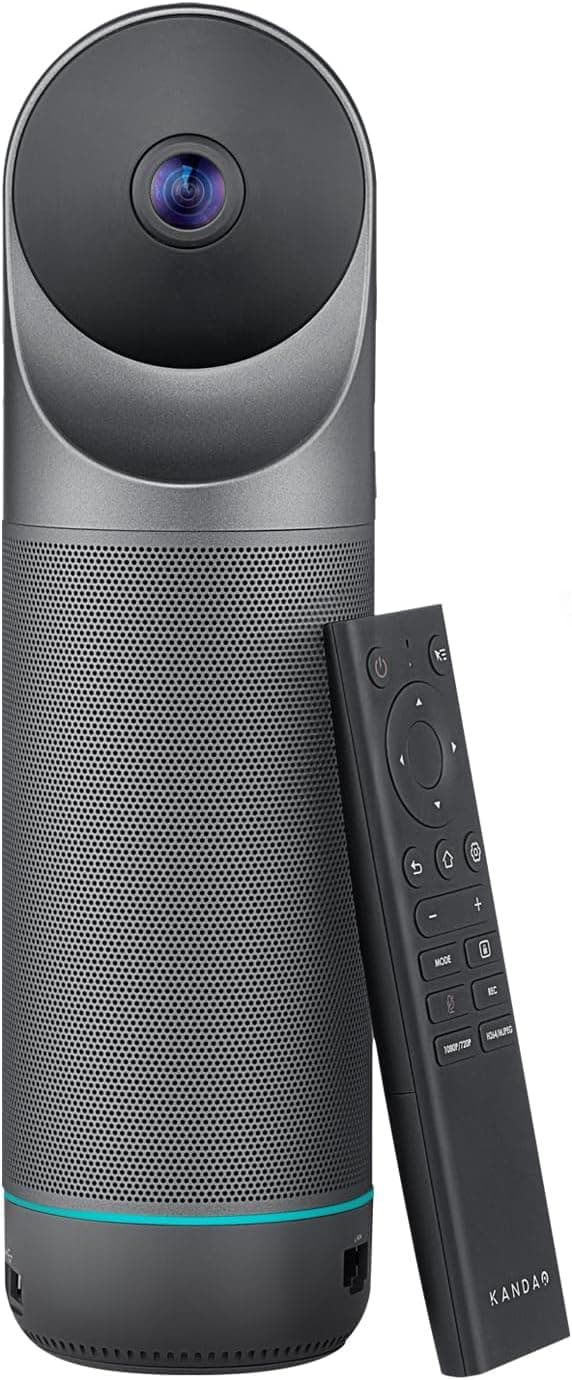 KanDao Meeting Pro – 8K Video Conference Camera for PC/Mac/Desktop, build-in Android, AI Noise-Canceling Mic, Face Detection and Audio-Based Tracking, Works with Teams, Zooms, WebEx.