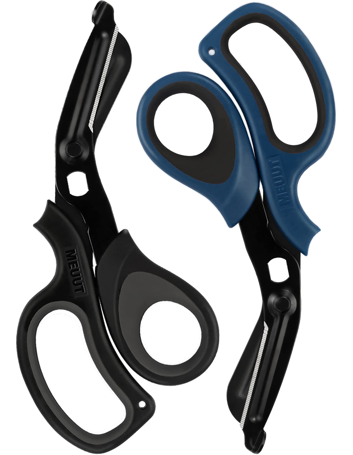 MEUUT 2 Pack Medical Scissors Trauma Shears for for Left and Right Hand - Patented Bandage Scissors Heavy Duty Surgical Grade EMT Scissor for Nurses EMT Workers