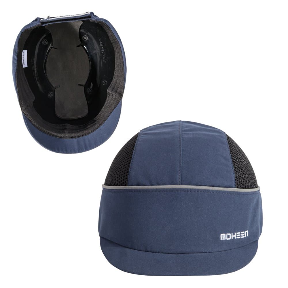 MOHEEN Safety Bump Cap, Baseball Hat Style with Reflective Stripes Lightweight and Breathable Hard Hat Head Protection Cap