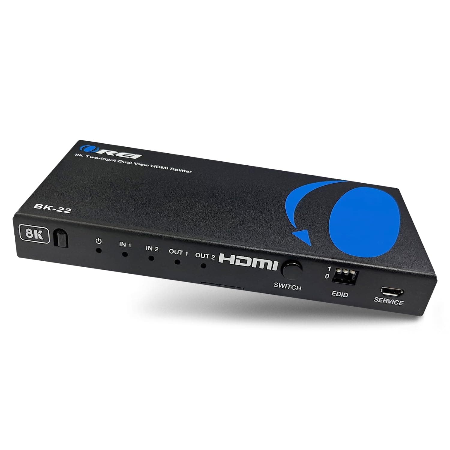 8K UltraHD 2 X 2 HDMI Splitter, 2 Input 2 Output Splitter Supports Up to 4K@120Hz, Dolby Vision, HDCP 2.3 Auto EDID Management - (BK-22) Does NOT Extend The Display.