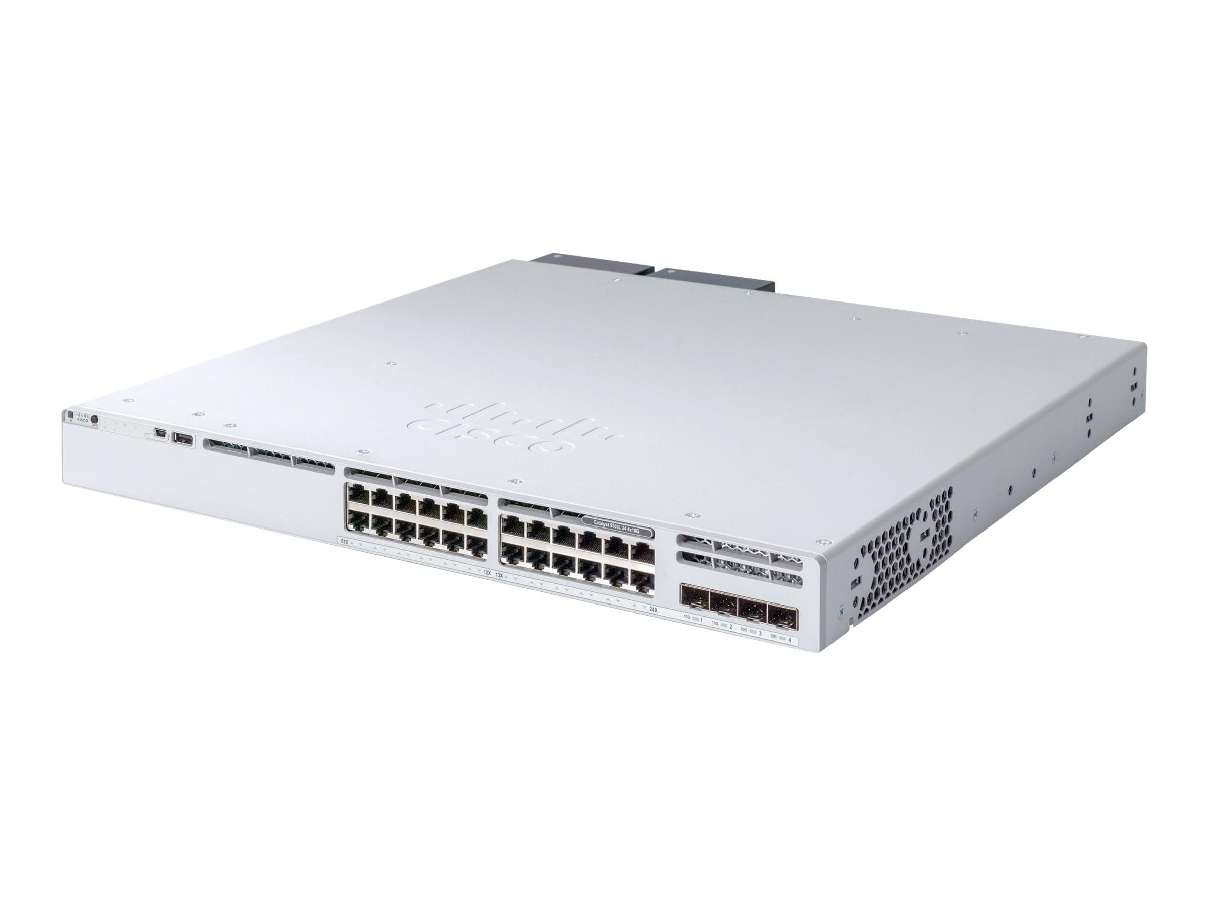 Cisco Catalyst 9300L - Network Advantage - switch - L3-24 x 10/100/1000 + 4 x 10 Gigabit SFP+ (uplink) - rack-mountabl