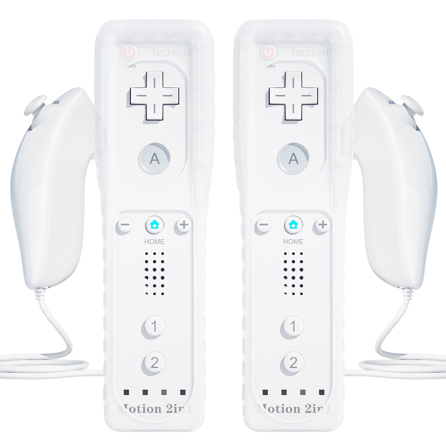 Wii Remotes with Nunchucks