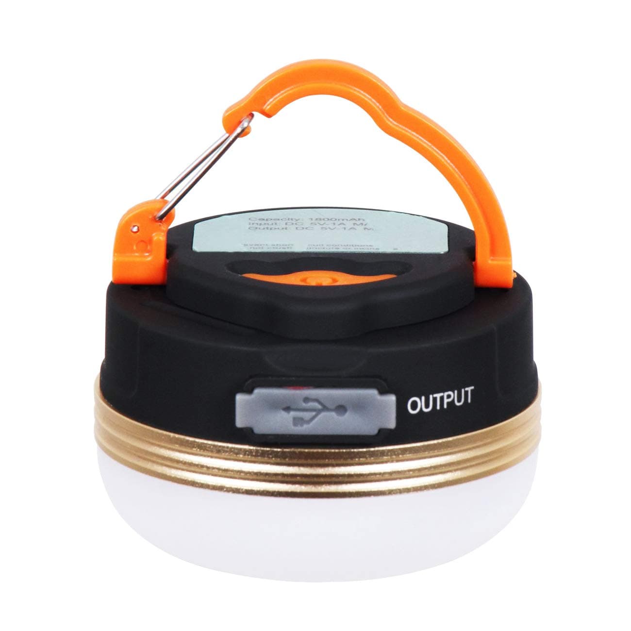 LED Lantern Camping Light Outdoor Flashlight Warm White USB Rechargeable Charging Magnet Type Equipment 3 Dimming Modes for Camp Hiking Fishing Emergencies