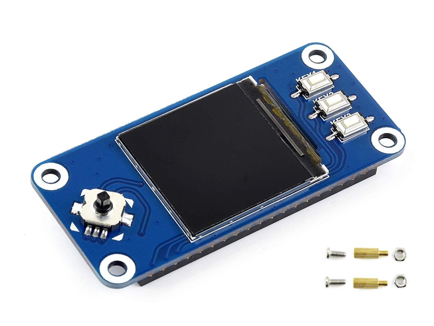 1.3inch IPS LCD Display HAT for Raspberry Pi 240x240 Pixels with Embedded Controller Communicating via SPI Interface.