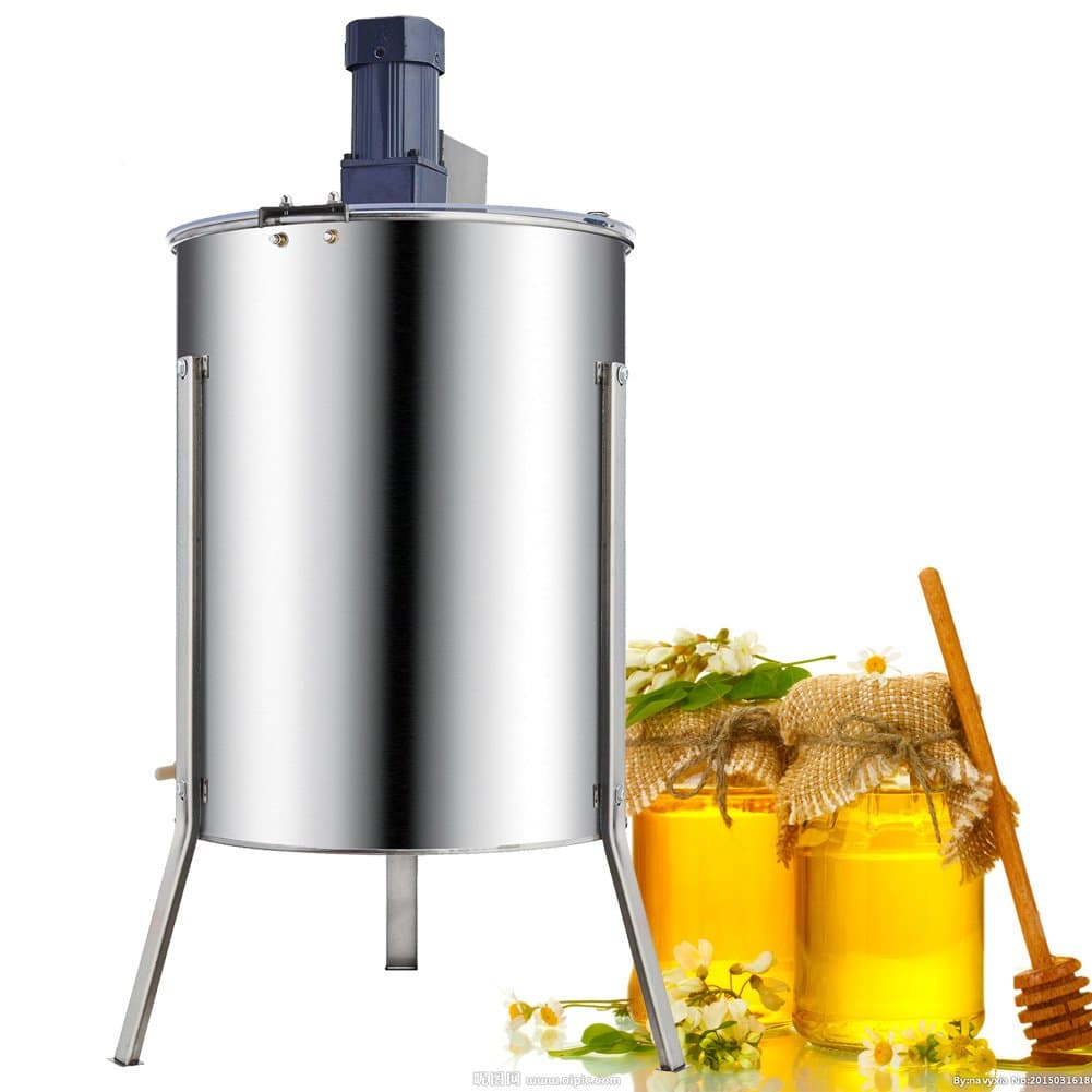 Sundaynmay Honey Extractor 4/8 Frame Hive Bee Drum Keeping Pro Steel Industry Steel Durable Cottage 304 Stainless Steel