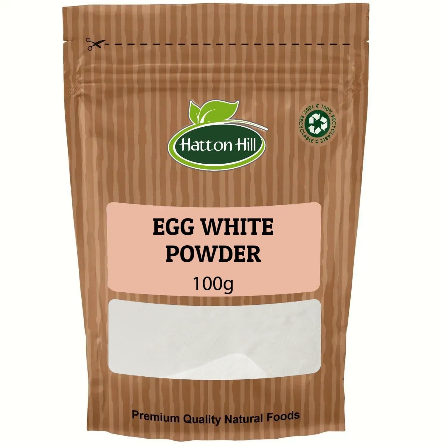 Egg White Powder 100g – High Protein Dried Egg Whites for Baking, Cooking & Whipped Egg Whites – by Hatton Hill