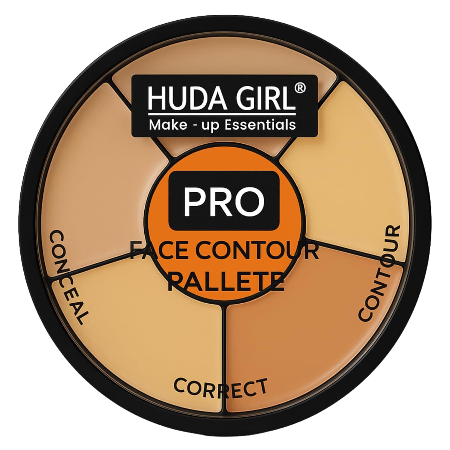 HUDA GIRL Matte 3 In 1 Makeup Palette Warms Concealer For Dark Circles, Blush And Highlighter Palette, Oil Control Pro For Face Makeup, Conceal Correct & Contour For All Skin Types