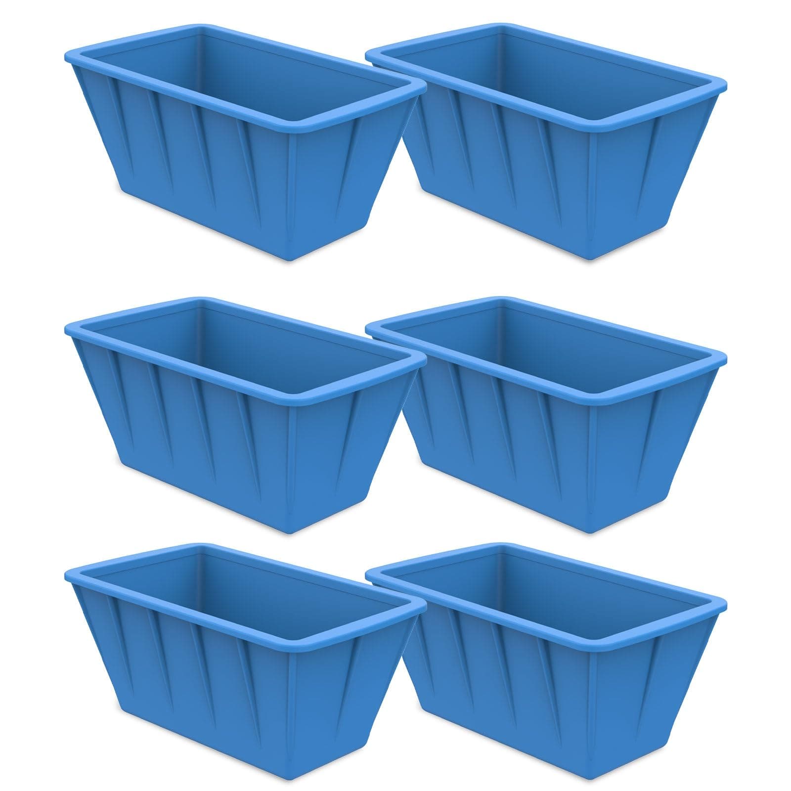 6Pack 48LB Extra Large Ice Block Molds, Silicone Large Ice Cube Molds for Cold Plunge Tub,Reusable Ice Cube Trays for Freezer,Ice Block Molds for Home Ice Bath,Cold Plunge Accessories,Ice Bath Chiller