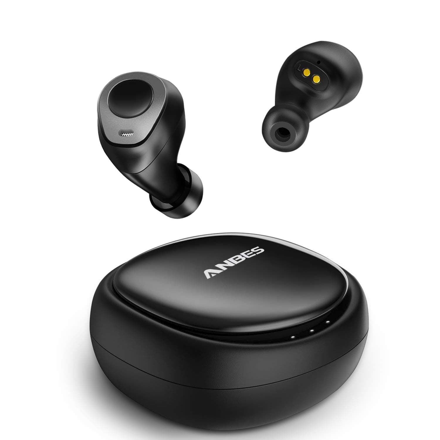 Wireless Earbuds, Bluetooth 5.0 Headphones True Wireless in-Ear Earbuds 18H Playtime Noise Cancelling 3D Stereo Deep Bass with Built-in Mic Volume Control Portable Charging Case