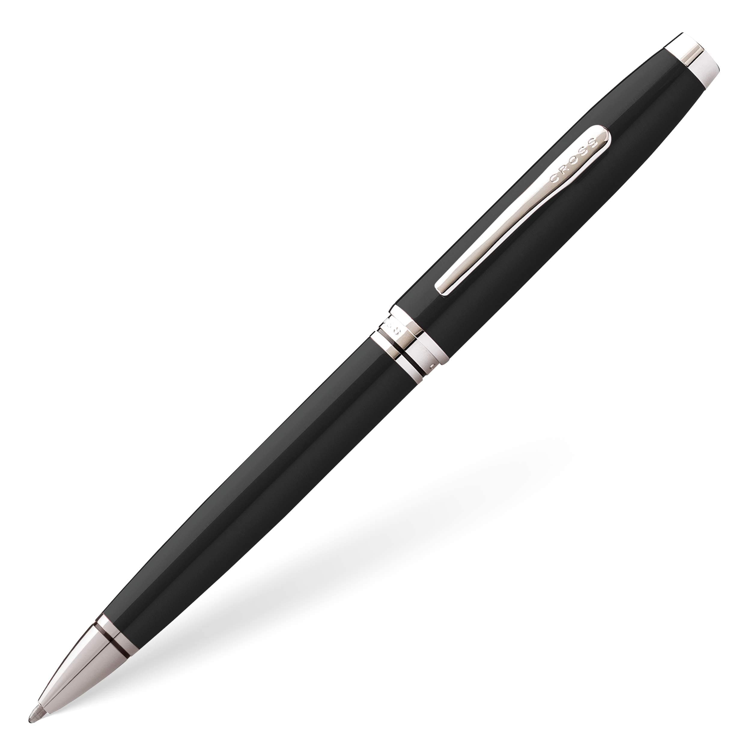 CROSS Coventry Ballpoint Pen (M Line Width Including Gift Packaging) Black/Chrome, Pack of 1