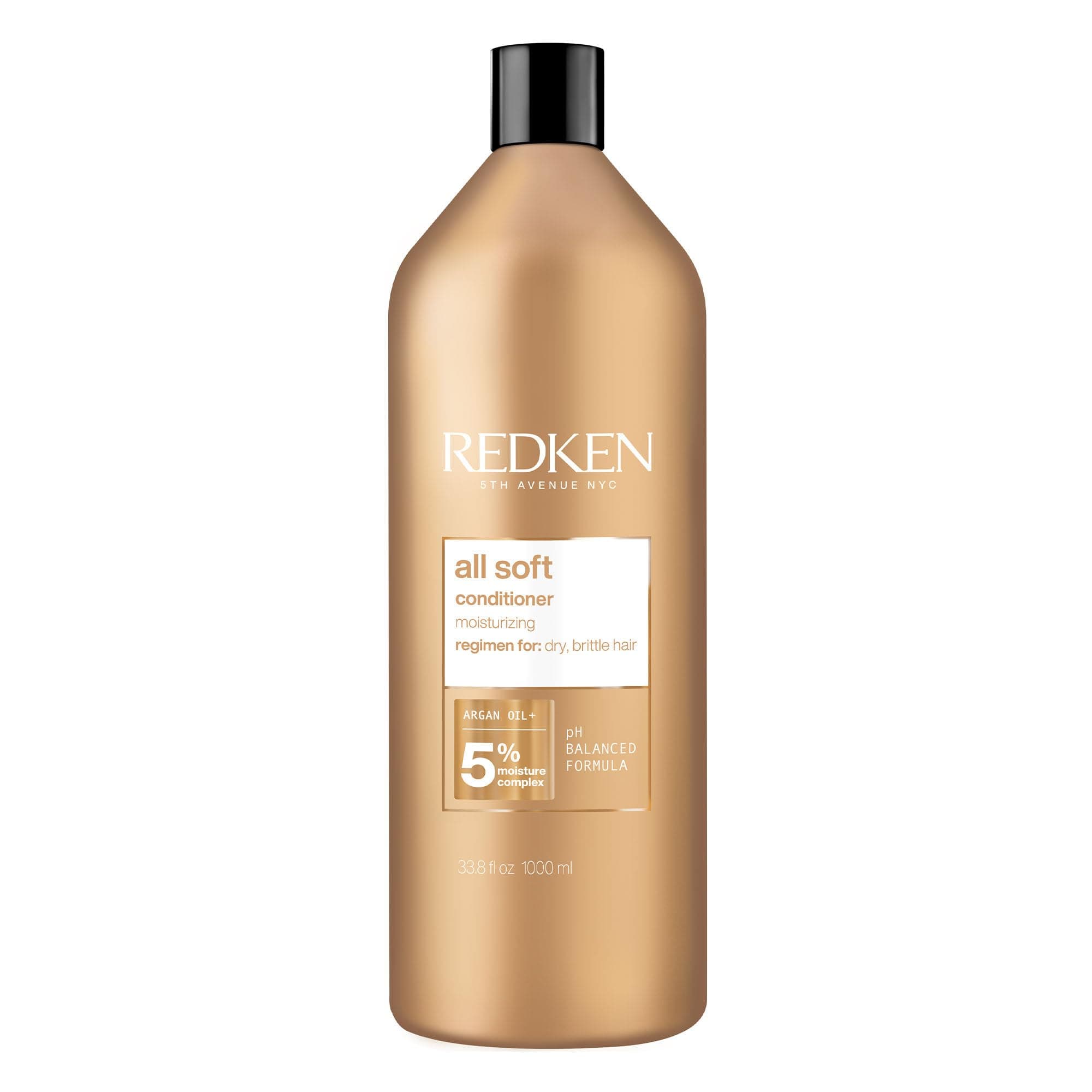 Redken All Soft Conditioner | Moisturizes and Deeply Hydrates| Softens, Smooths, and Adds Shine| Nourishing Conditioner for Dry Hair | Safe for Color-Treated Hair | With Argan Oil
