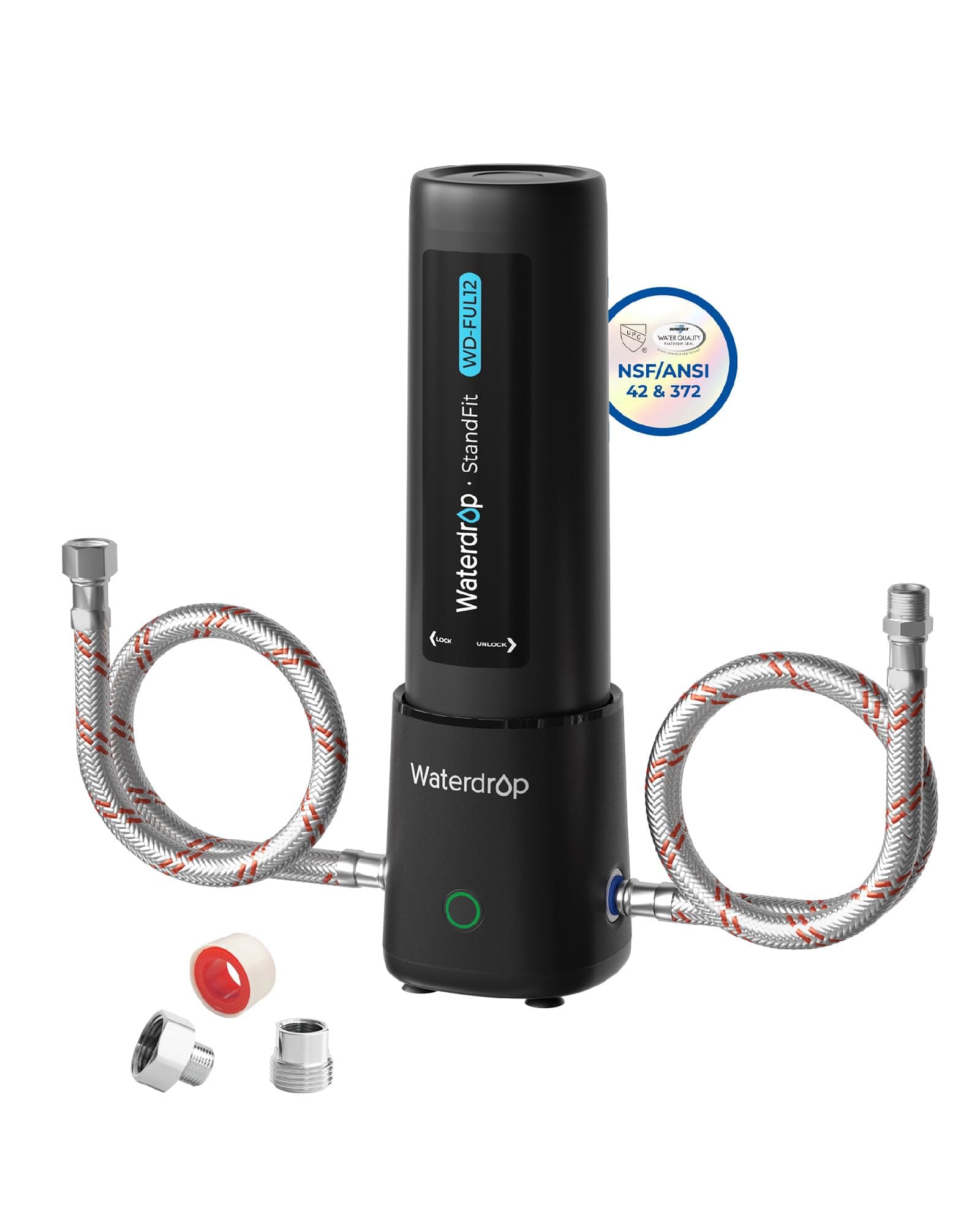 Waterdrop 10UA PRO Under Sink Water Filter, No Drill Required, Time Reminder, Easy Installation, Reduces Lead, Chlorine, Bad Taste & Odor, NSF/ANSI 42 Certified, 11000 Gallons, Does not Lower TDS