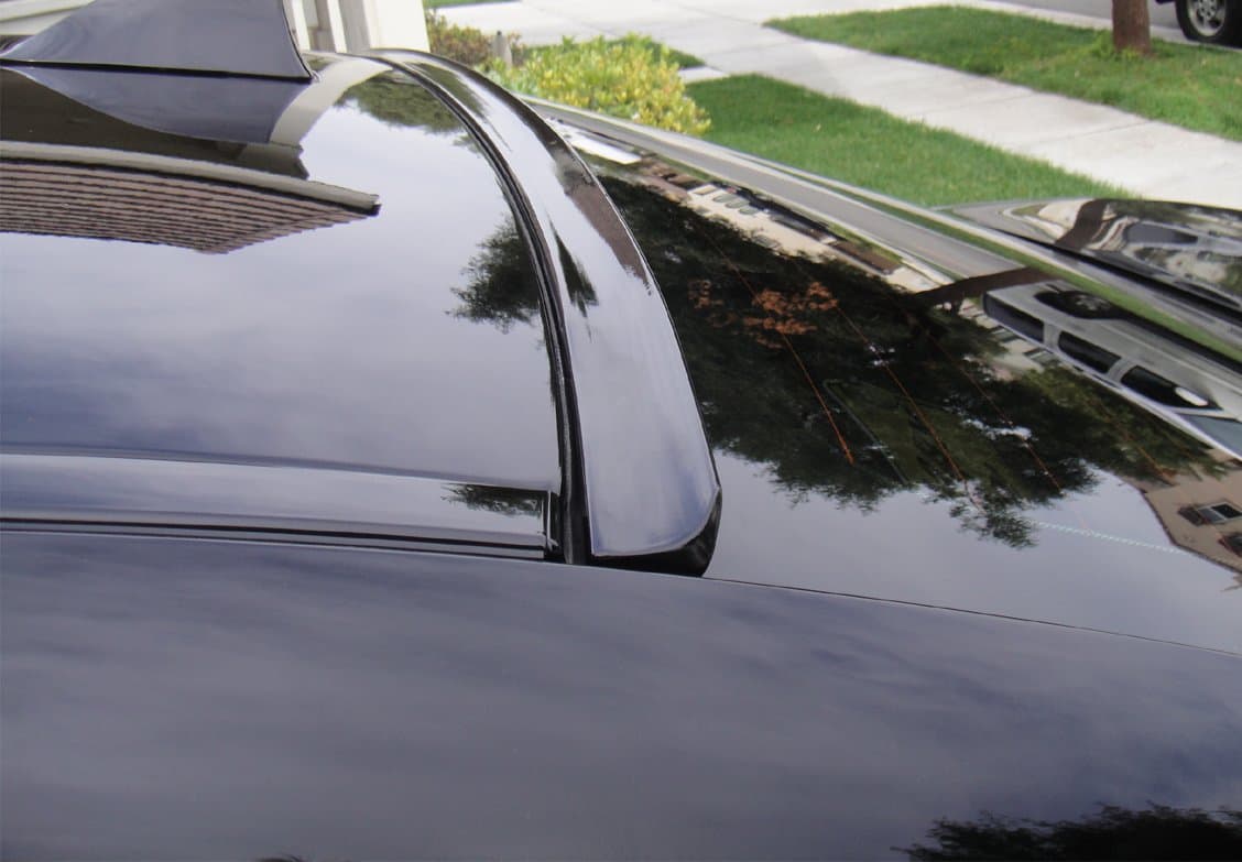 JR2 Painted Black Color Compatible with 2015 2016 2017 2018 2019 2020 2021 2022 2023 2024 Nissan Maxima A34 Rear Window Roof Spoiler 8th Generation