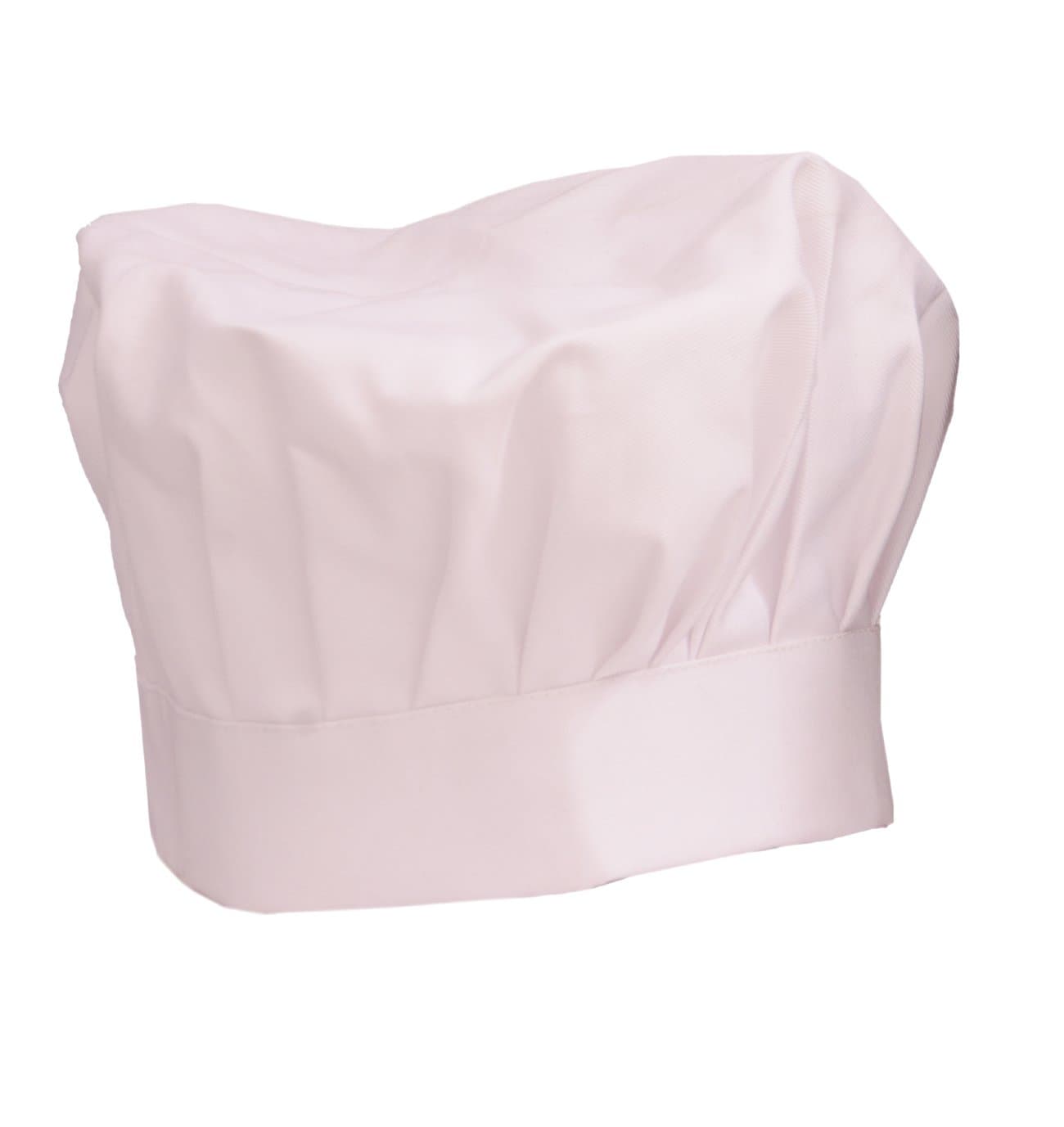 Switchon Polyester Chef's Unisex-Adult Solid Fabric Cap Cum Hat For Home And Hotel - White, 20.47 L X 15.8 W Inch.