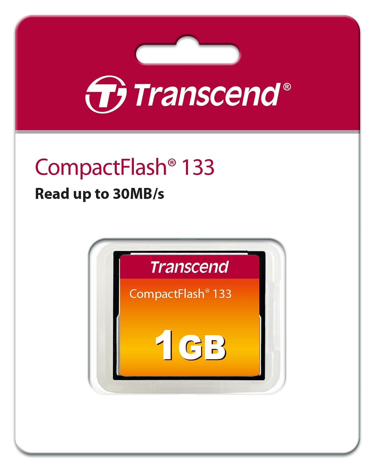 Transcend TS1GCF133 1GB 133x Compact Flash Card