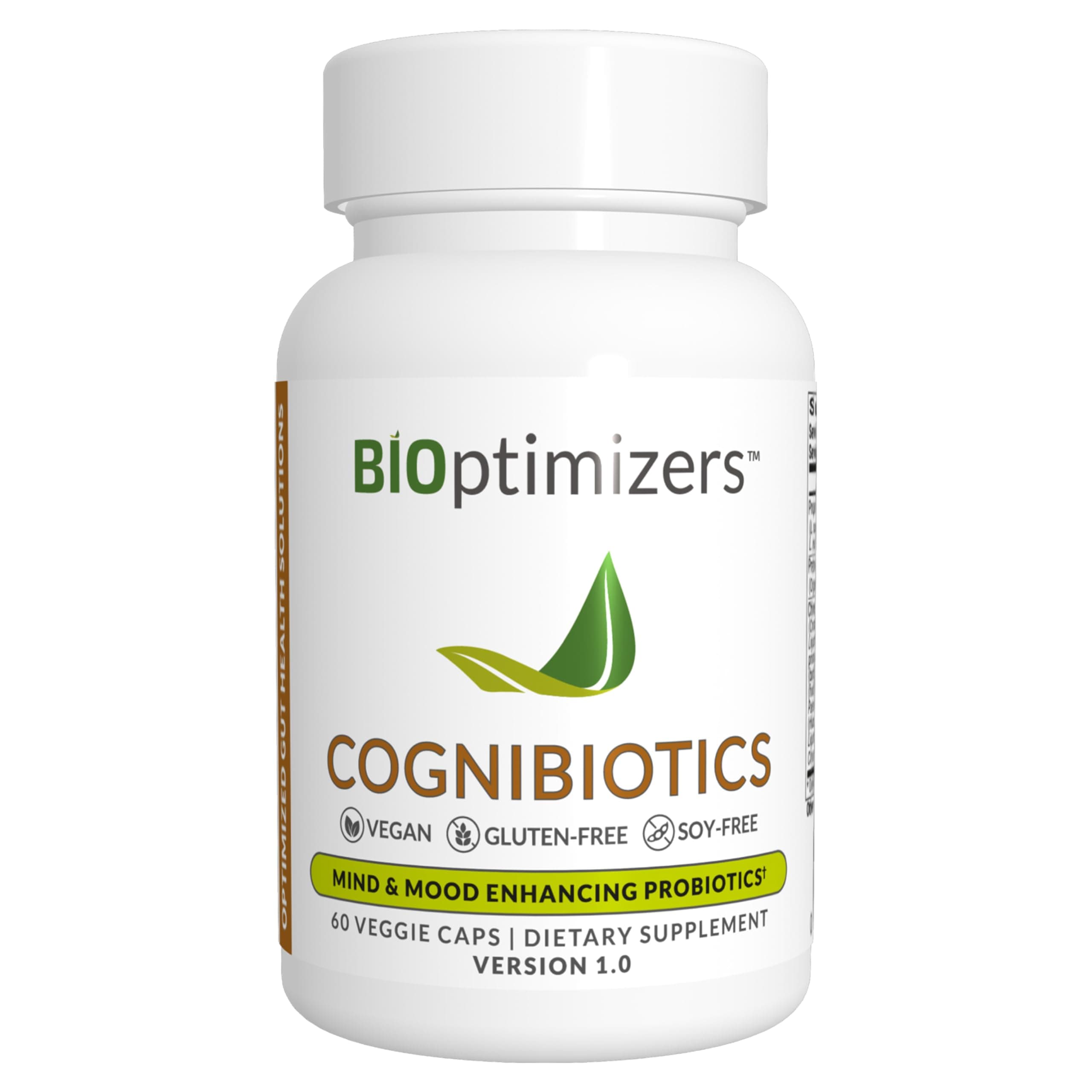 - Cognibiotics Probiotic Brain Supplement - Helps Support Mood, Better Focus, Memory, Mental Clarity - 60 Capsules
