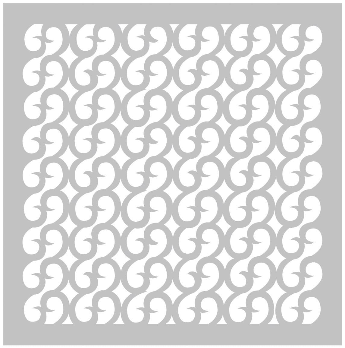 FabStencils DS 004 Fabscraps Swirls Stencil