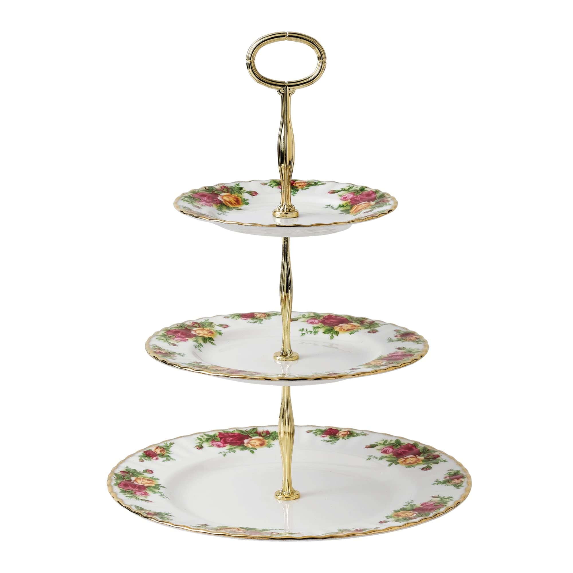 Royal Albert Old Country Roses 3 Tier Cake Stand Gift Set