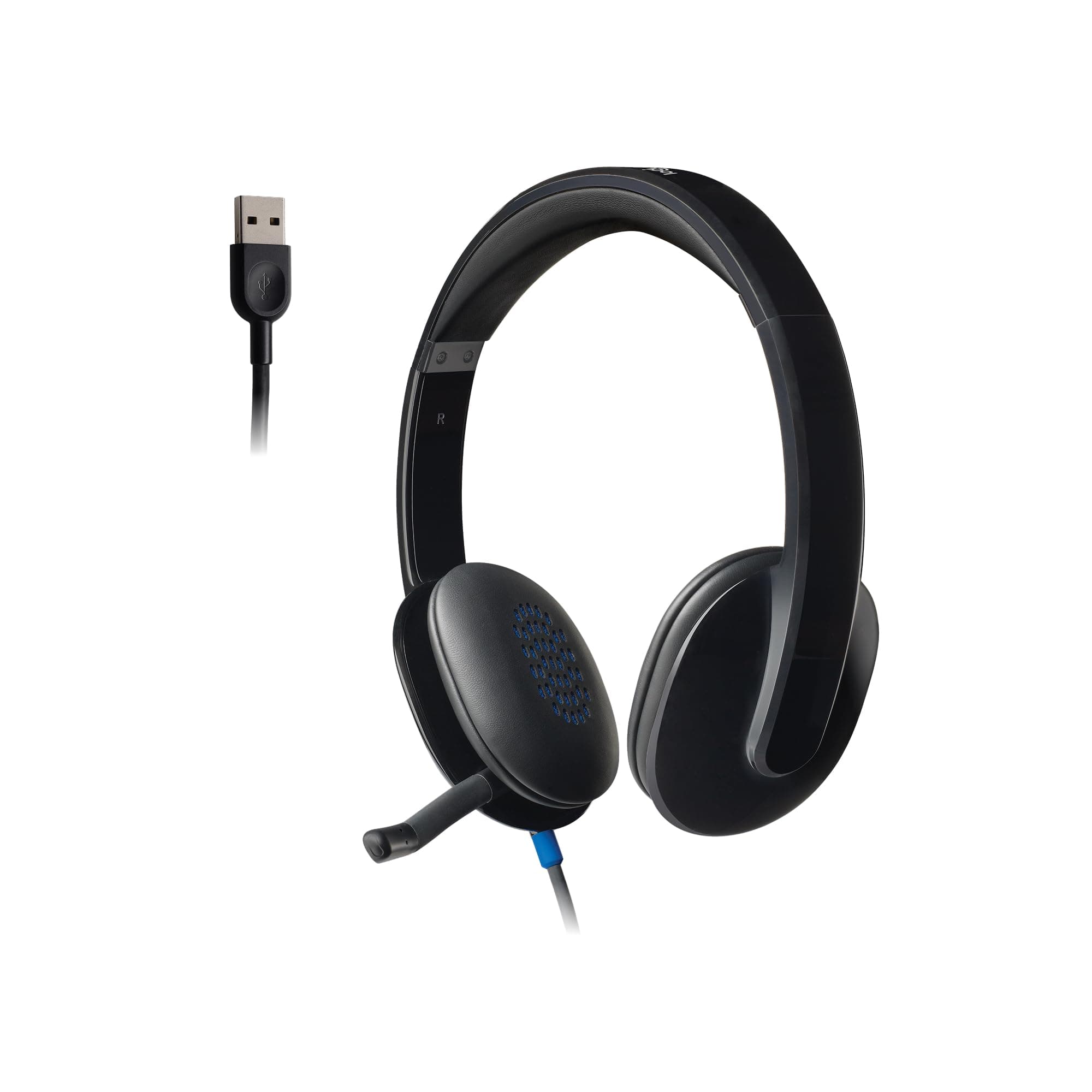 High-Performance USB Headset H540 for Windows and Mac, Skype Certified,Color-Black.