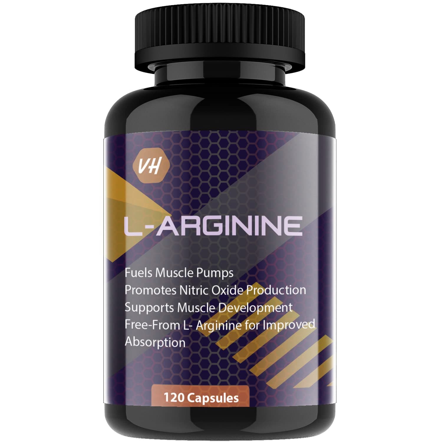 L Arginine 1000mg | l-Arginine Supplements for Man | Boosts Nitric Oxide Production | Improved Oxygen Flow | larginine 120 Veg Capsules by VitaminHaat