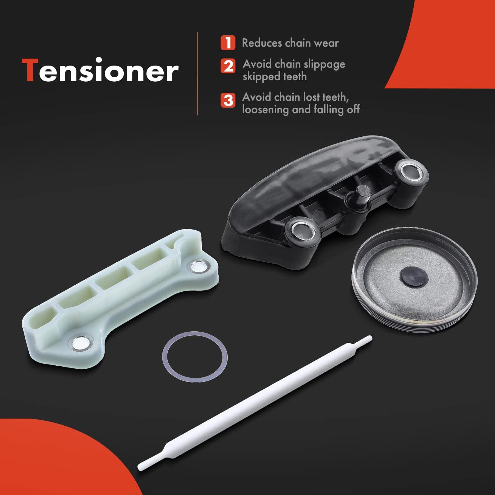 A-Premium Timing Chain Kit Compatible with Ford Explorer Sport Trac 1997-2010 Mustang 2005-2010 Ranger 2001-2010 Mazda B4000 Mercury Mountaineer 4.0L TK428 KT4038S TS20395