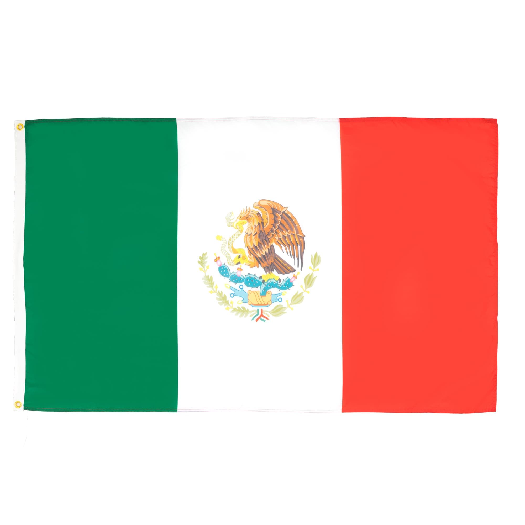 AZ FLAG - Mexico Flag - 2x3 Ft - 100D Polyester Mexican Banner with Two Metal Grommets - Fade Resistant - Vivid Colors - 2' x 3' Feet - 90x60 Cm