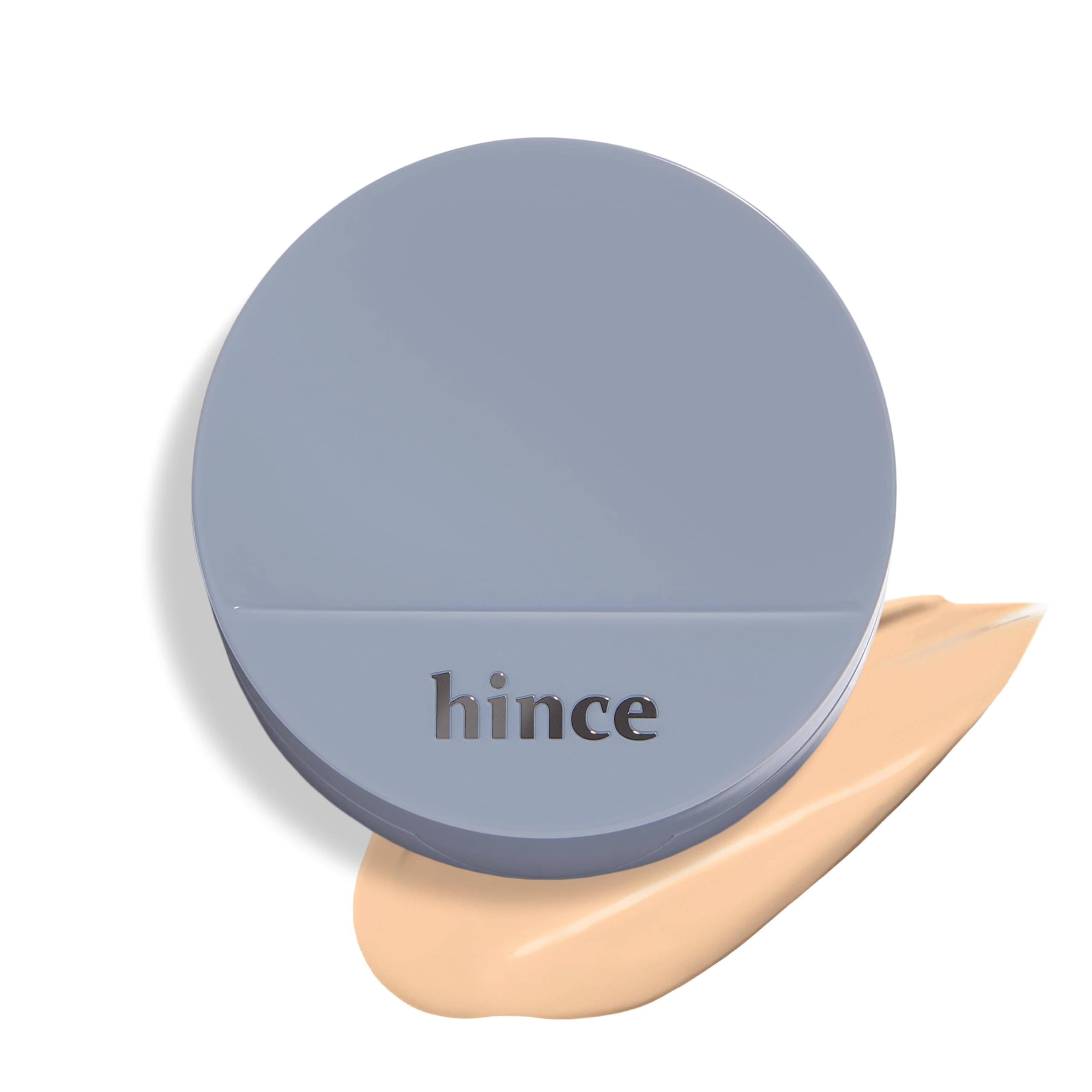 hince Second Skin Mesh Matte Cushion - 12g, Natural Coverage, Semi Matte Finish, Flawless Coverage, 24hr Long Lasting, Korean Cushion Foundation, Blue Cushion (PORCELAIN, 17)