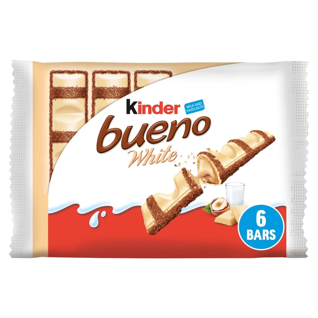 Kinder Bueno White Chocolate Snack 6 Bars
