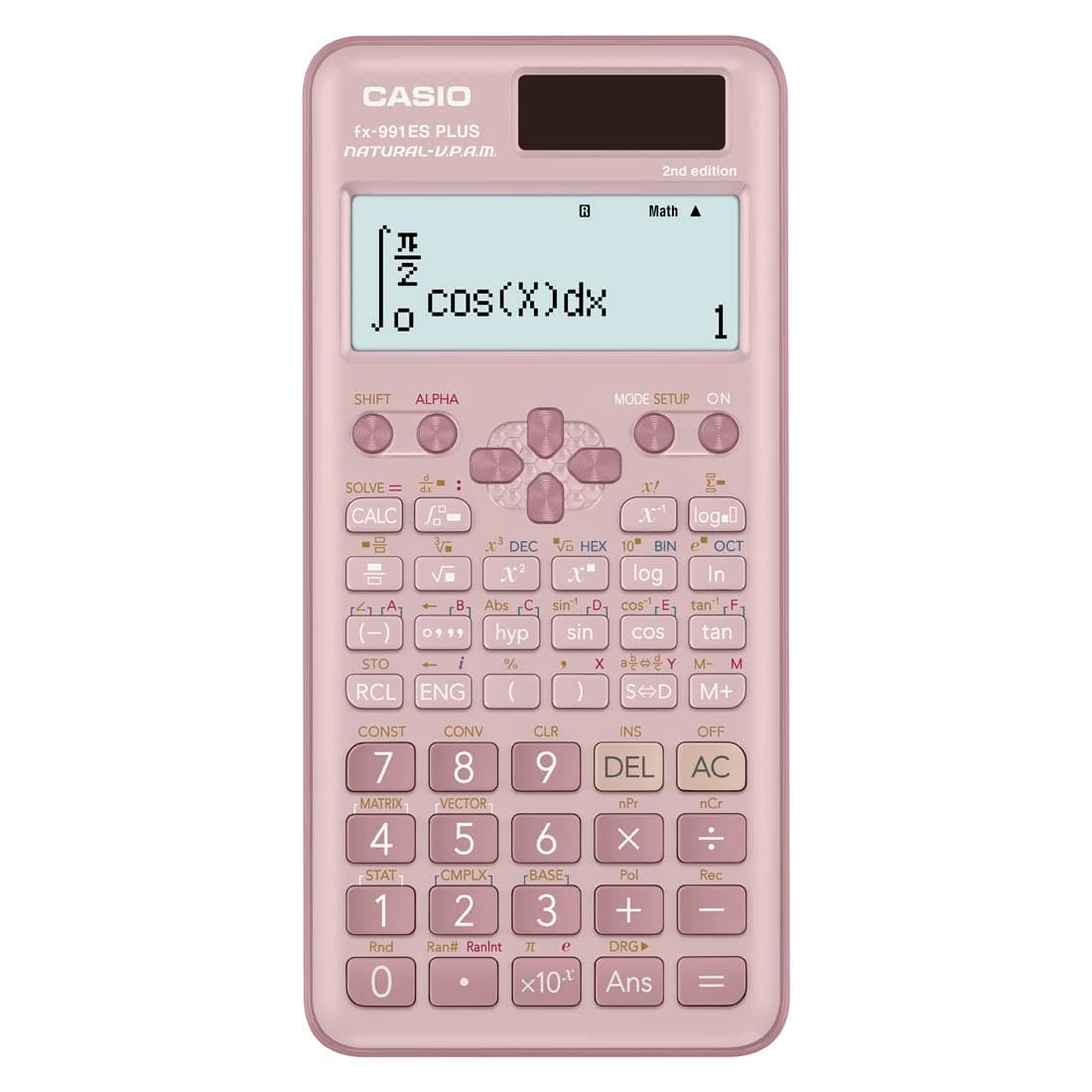Casio Pink Scientific Calculator, Non-Programmable, 10 + 2 Digit 417 Function, FX 991ESPLUS2PKWDT