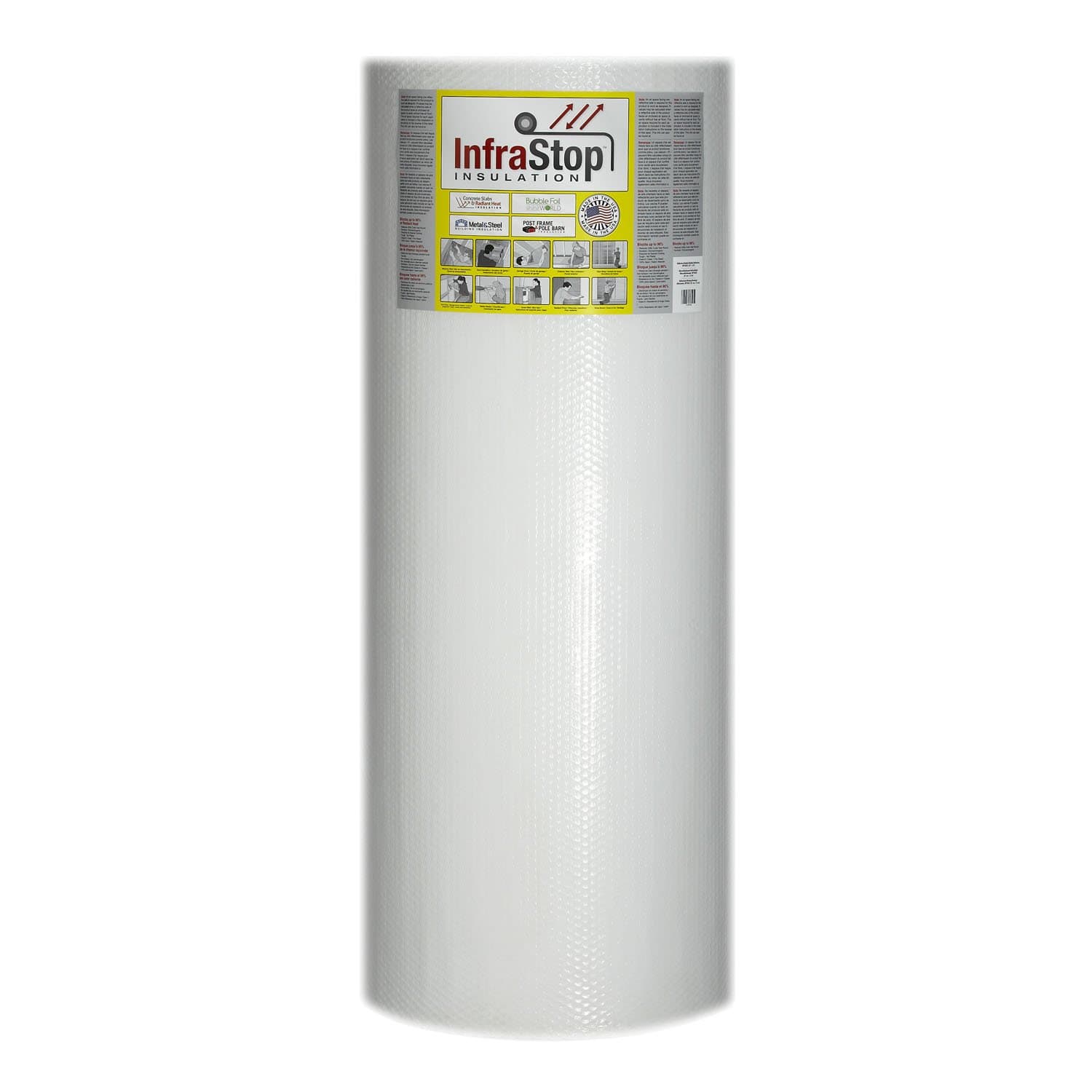 48" X 100' White Double Bubble Reflective Foil Insulation