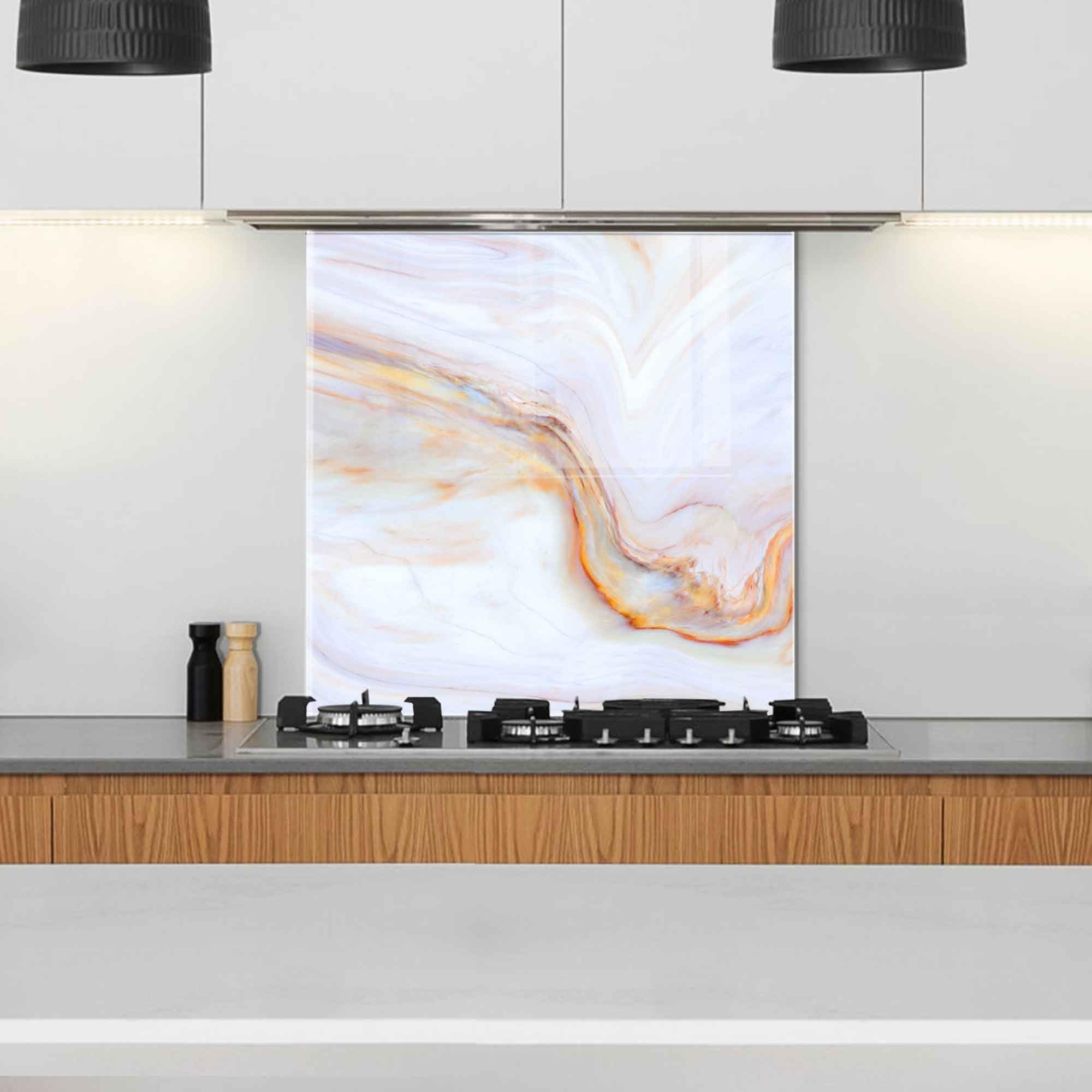 Tempered Glass Kitchen Backsplash, Stove Back Top Cover, Splashback Tile, Kitchen Sink Cover Splash Guard, Home Wall Decor (31.5x15.7''-(80x40cm))