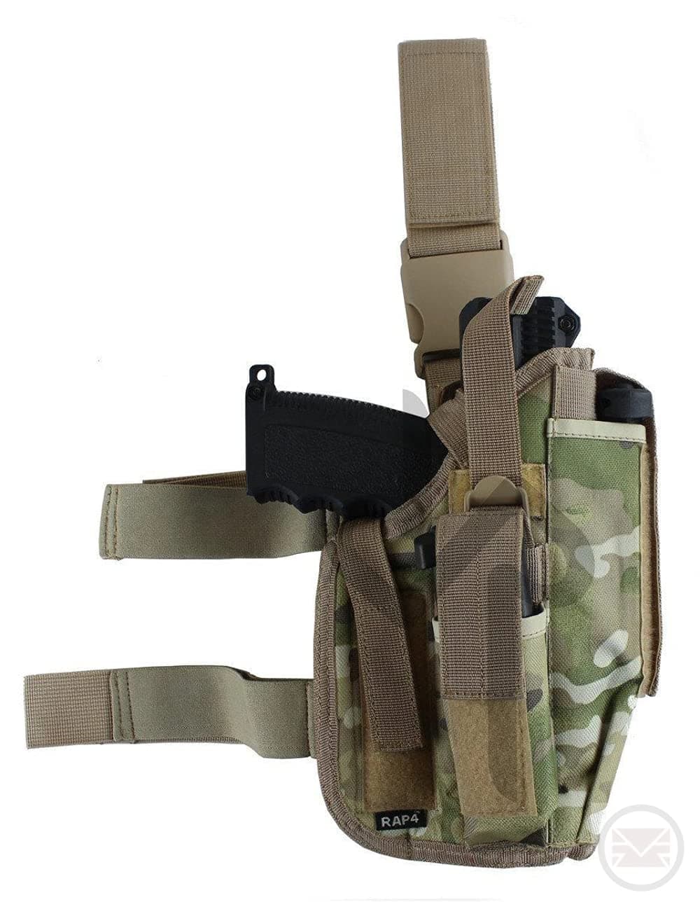 Tactical Drop Leg Gun Holster - Right Hand - Large