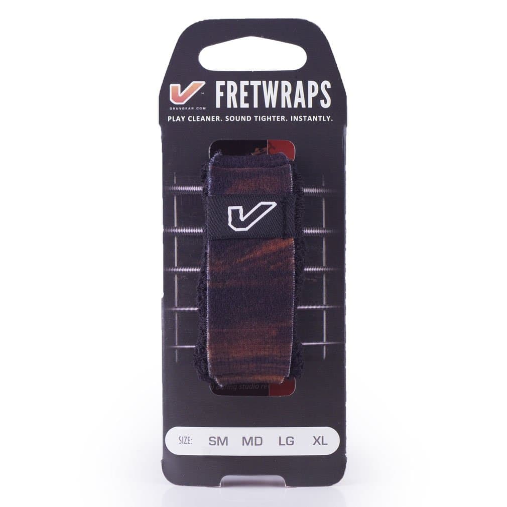Gruv GearFretWraps Wood 'Walnut' String Muter 1-Pack (Medium) (FW-1PK-MED-MD)