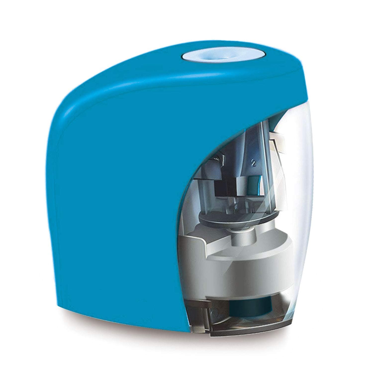 Electric Pencil Sharpener, Small and Portable Pencil Sharpener For NO.2 Pencils and Colored Pencils, Auto Feature and Durable for Classroom, Home and Office, USB cable Included