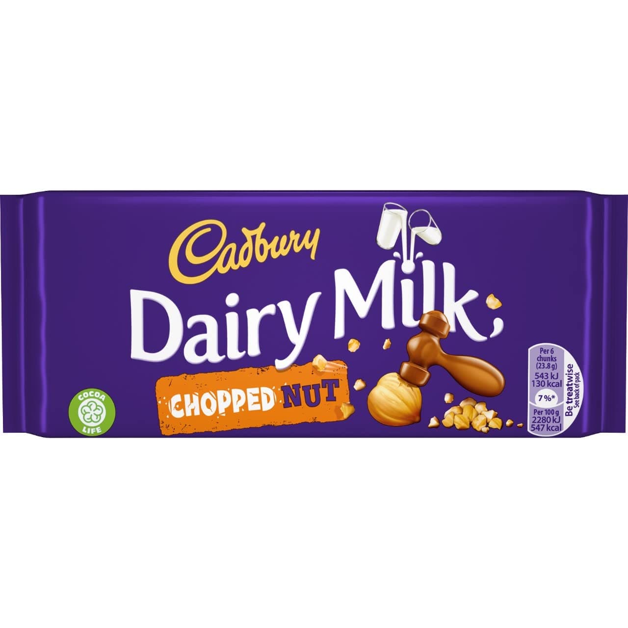 Dairy Milk Bar, Chopped Nut, 95 g