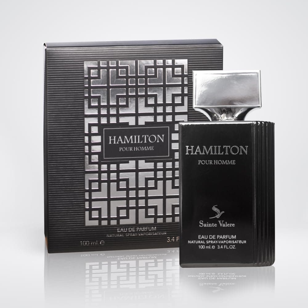 ††† Upscale Perfume & Oud co. SAINTE VALERE Eau De Parfum HAMILTON هاميلتون - Sweet Smelling Spray - 100ML 3.4FL OZ of Long-Lasting Aroma - Luxurious Scent of Arabia for Men