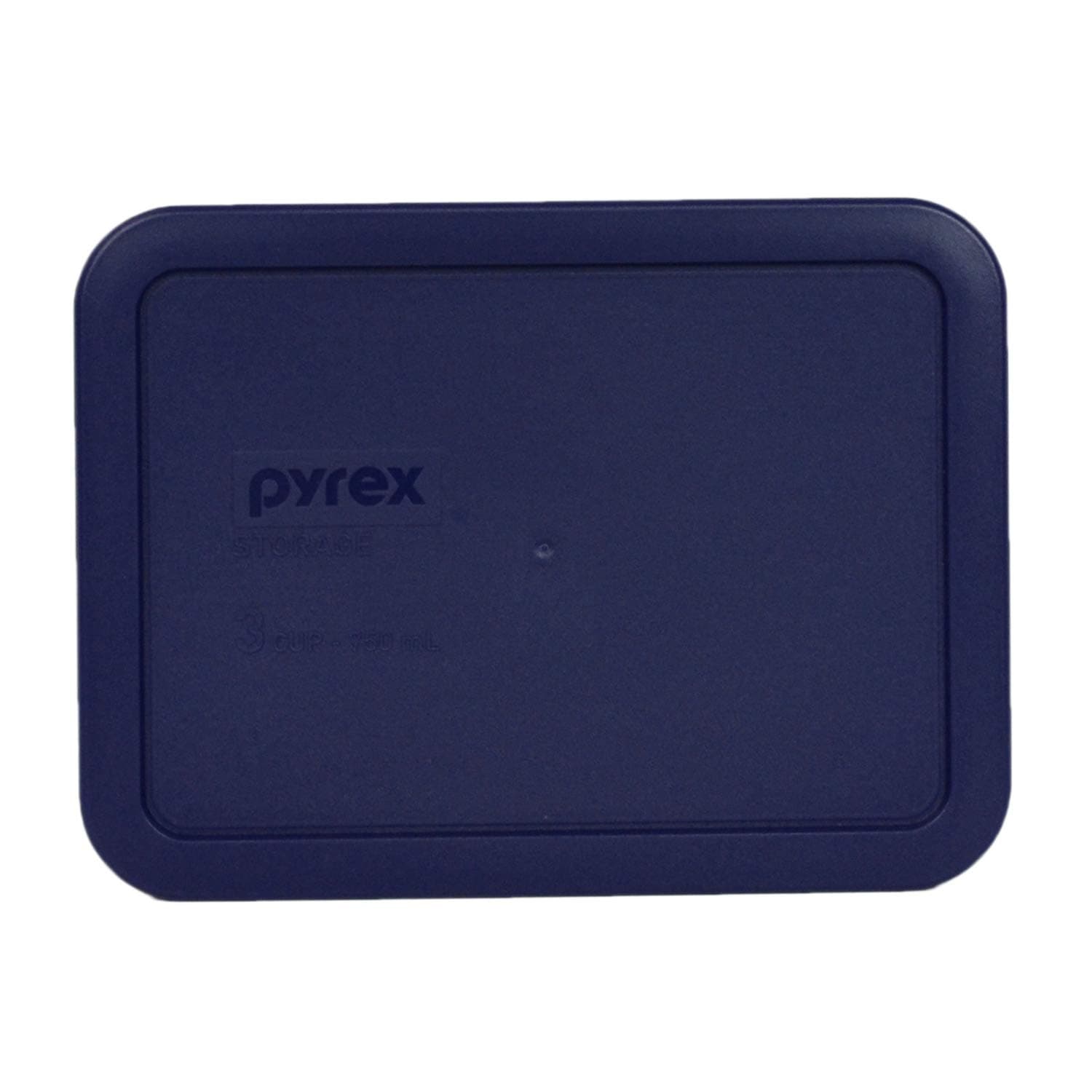 Pyrex 7210-PC Rectangle Dark Blue 3 Cup Storage Lid for Glass Dish (4, Dark Blue)