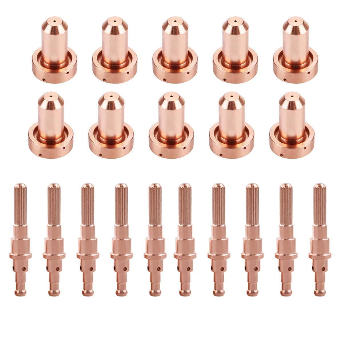 KEMAO 9-8210 60A Nozzle Tips 9-8215 Electrode, 20Pack, Fit for Thermal Dynamics SL60/SL100 Plasma Cutting Torch Consumables