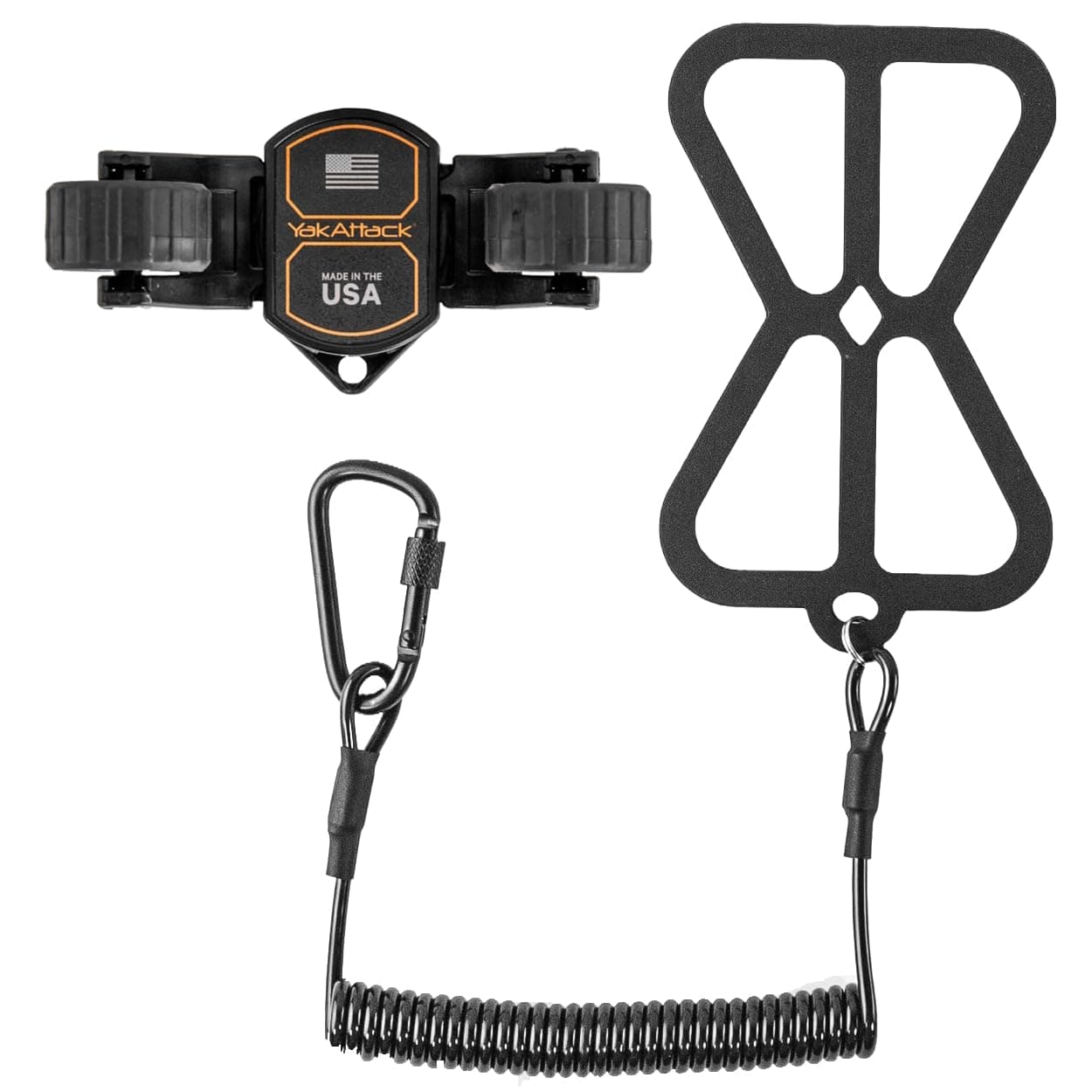 RotoGrip Phone Holder with 1” Ball for Kayaks | Secure One-Handed Operation | Phone and Tether Only | Made in USA | Compatible with YakAttack, RAM, Scotty Mounts