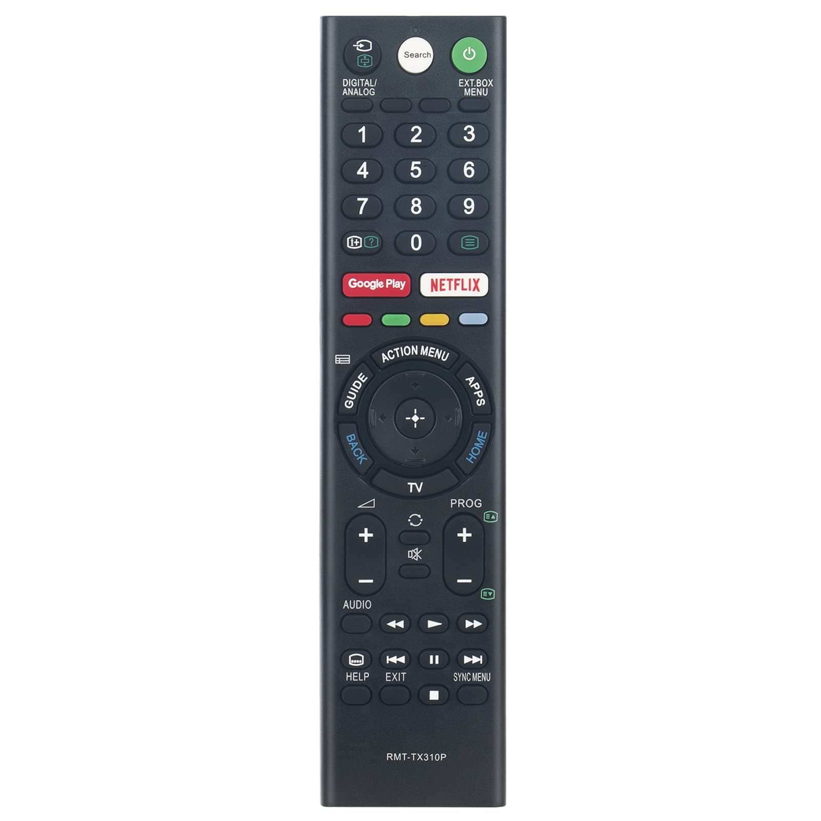 RMF-TX310P Replacement IR Remote Control fit for Sony TV KD-65X8500F KD-55X8500F KD-49X8500F KD-55A8G KD-75X8000G KD-65X8000G KD-55X8000G KD-49X8000G KD-43X8000G KD-65X8077G KD-55X8077G KD-65X7500F