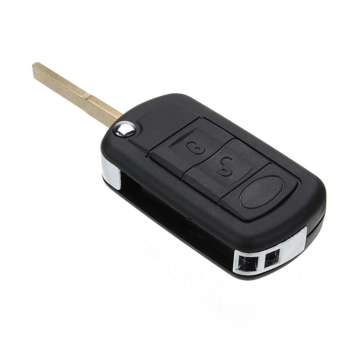 Rubik 3 Buttons Replacement Remote Control Cover Uncut Key FOB Case Shell for Land Rover LR3 Discovery Range Rover Sport Flip Keyless Entry Car Key Fob Cover