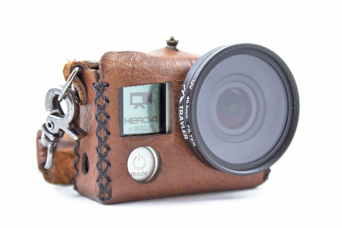 Handmade Leather Case for GoPro Hero 3/4 Black