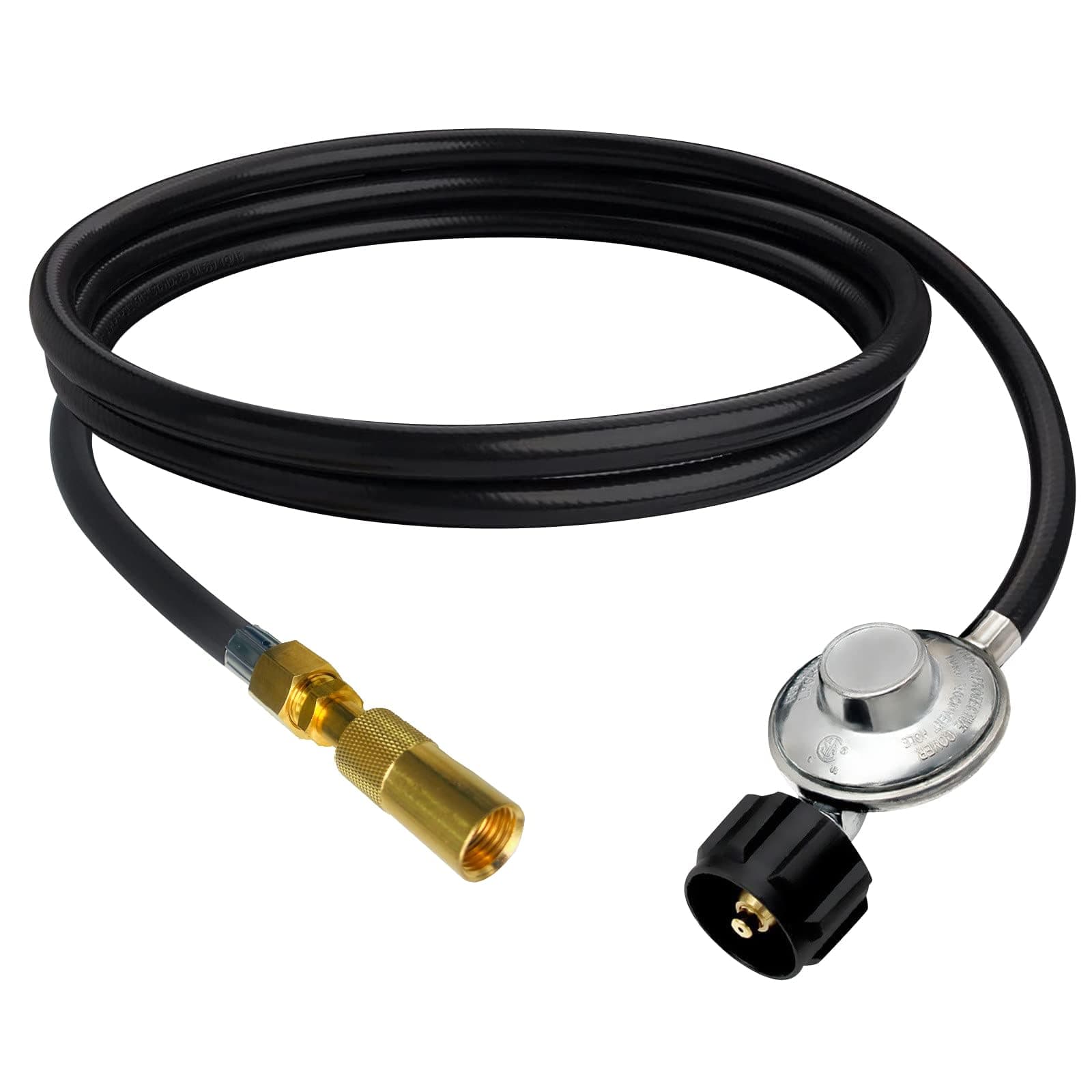 MCAMPAS QCC1 Universal Grill Regulator Hose with Coleman Threaded Regulator for Coleman Roadtrip Grills.Compatible with Coleman Regulator C001, 5010000743.Not Fits Coleman Gas Stove Regulator