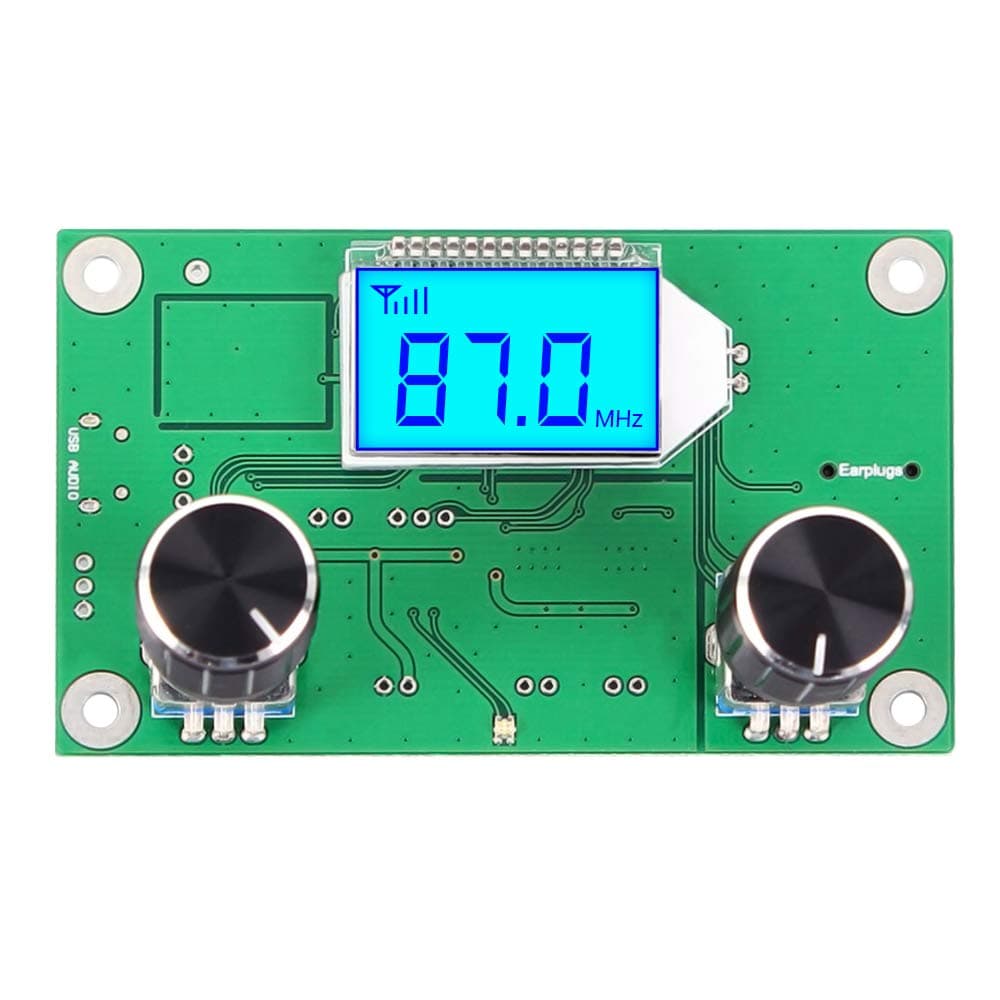 IS Icstation Mini Digital FM Radio Wireless Receiver Module LCD Display DSP PLL