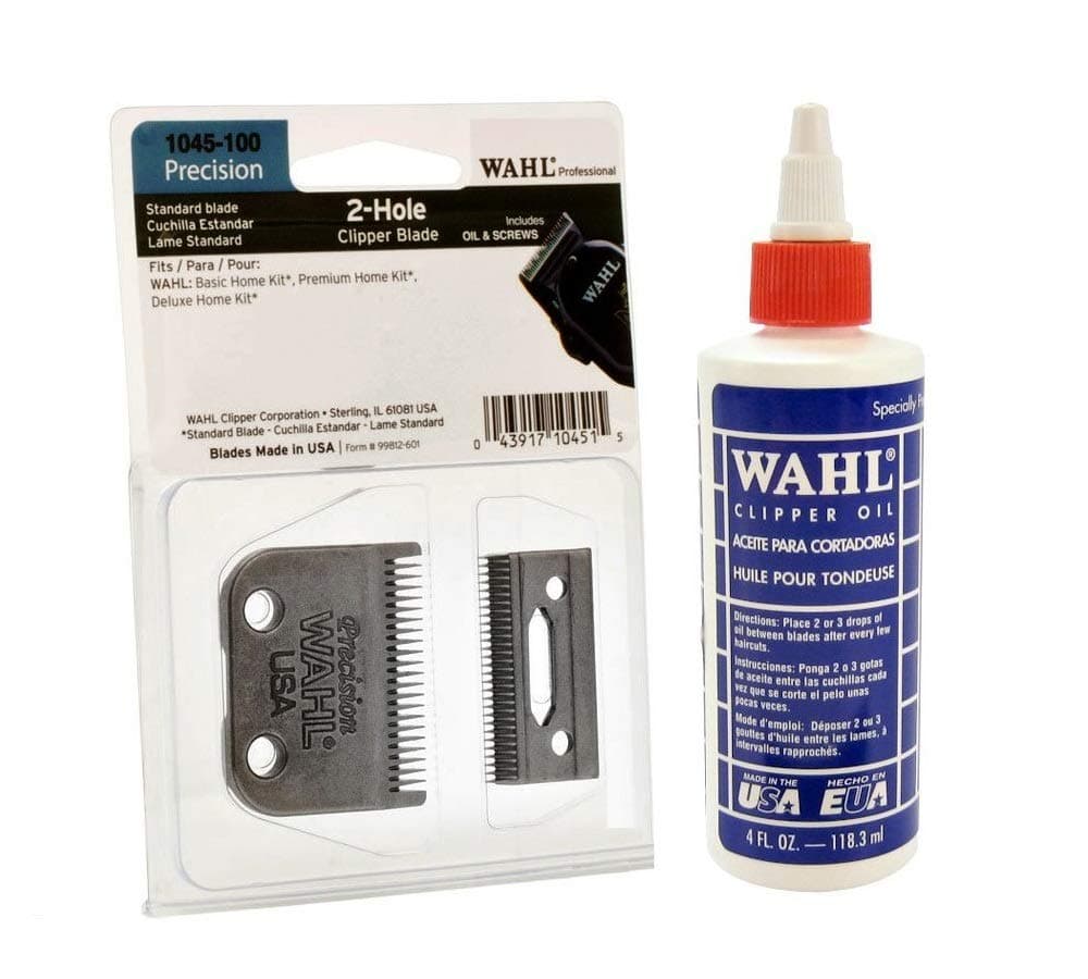 Wahl Replacement Blade Set #1045 for Home Clippers * Plus 4oz Oil