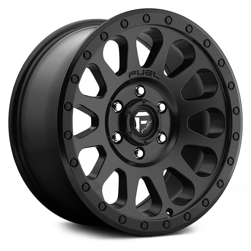 FUEL Vector BD-Matte BLK Wheel with Painted (18 x 9.5 inches /6 x 139 mm, 1 mm Offset)