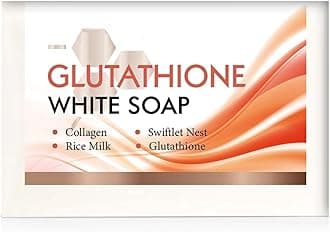 Glutathione Brightening Soap - 100g Skin Brightening Bar, Dark Spots Corrector & Exfoliating Cleanser for Face & Body, Evens Skin Tone, Reduces Melanin