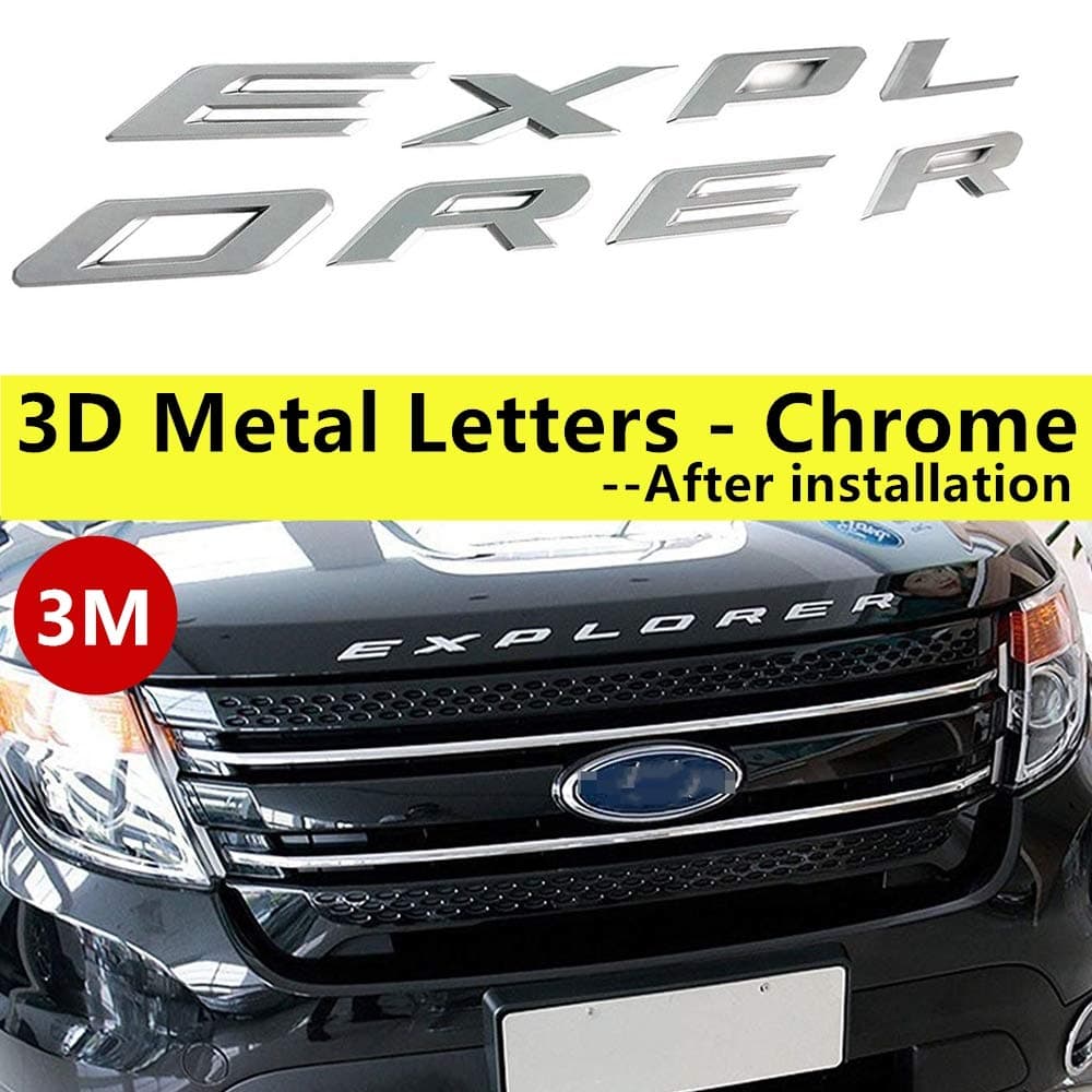 Tailgate Inserts Letters Compatible with 2019 2020 2021 2022 Chevy Silverado 1500 2500 HD Accessories, 3D Raised &Strong Adhesive Decals Letters Emblems (Chrome Silve)