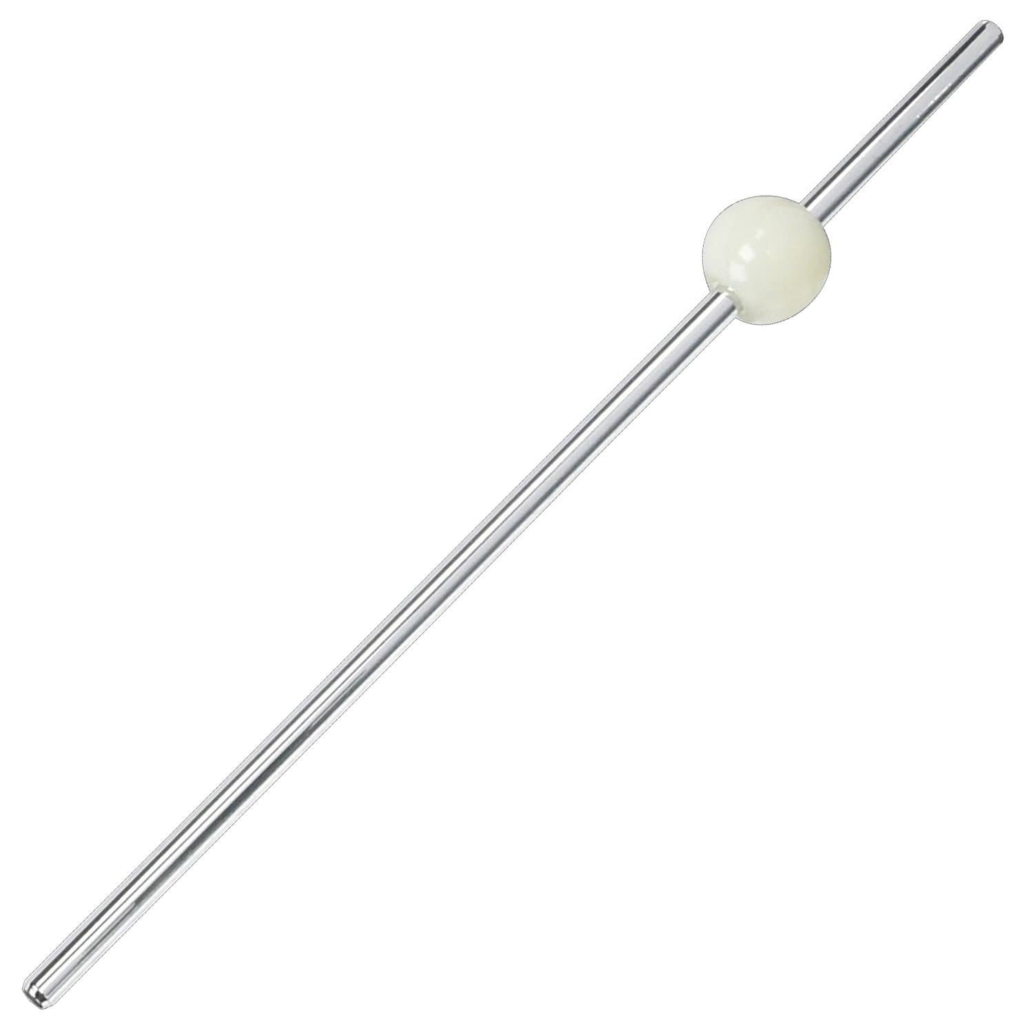 Universal Basin Waste Rod with Plastic Ball Horizontal Rod for Pop-Up Waste Washbasin waste Arm Lever Push Pull Plug Joint Single Replacement Rod Accessory for Lowering & Raising Valve Plate - Chrome
